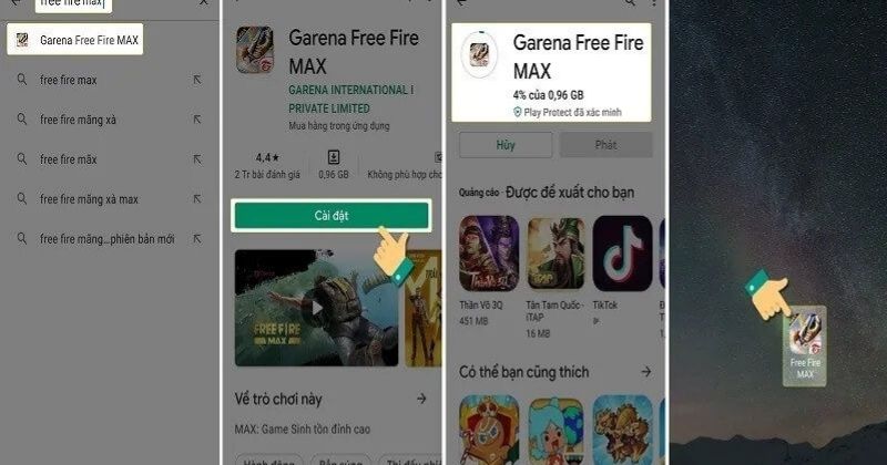 Hướng dẫn 3 bước cài đặt Free Fire MOD APK